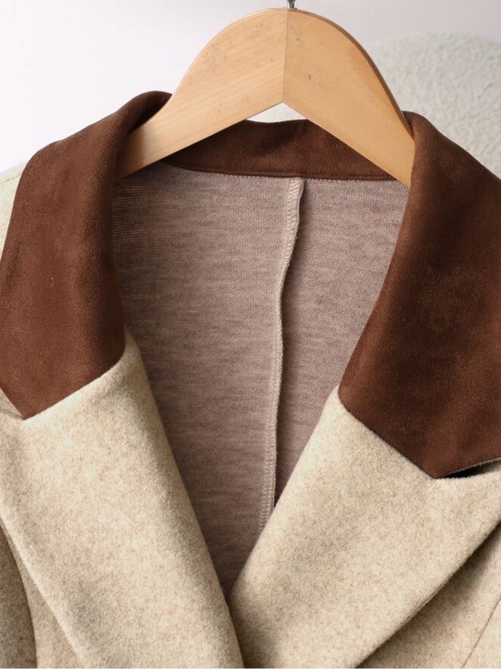 Women's New Autumn/Winter Casual Commute Basic Colorblock Blazer Jacket - Picture 6 of 6